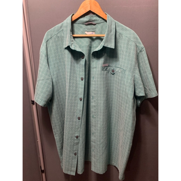 Columbia Other - B10-Men's Columbia Shirt XXL light blue green hue